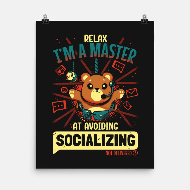 Avoiding Socializing-None-Matte-Poster-Heyra Vieira