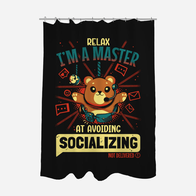 Avoiding Socializing-None-Polyester-Shower Curtain-Heyra Vieira