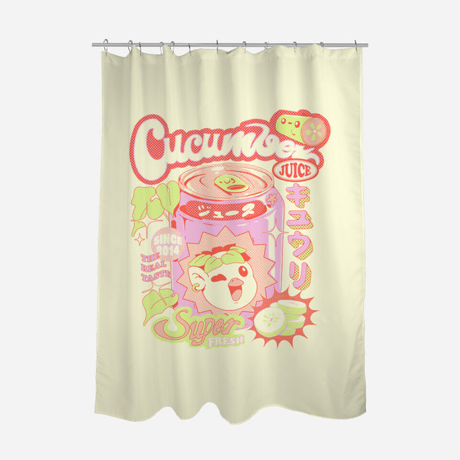 Cucumber Juice-None-Polyester-Shower Curtain-ilustrata