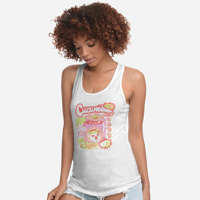 Cucumber Juice-Womens-Racerback-Tank-ilustrata