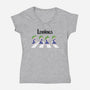 Lemmings Road-Womens-V-Neck-Tee-Olipop