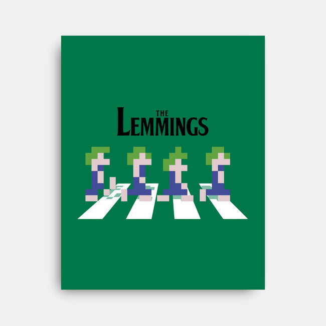 Lemmings Road-None-Stretched-Canvas-Olipop