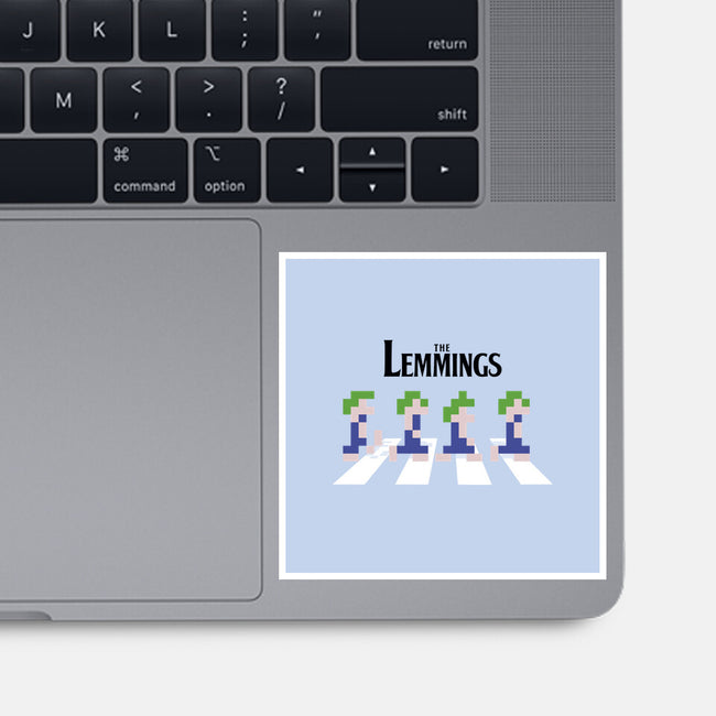 Lemmings Road-None-Glossy-Sticker-Olipop