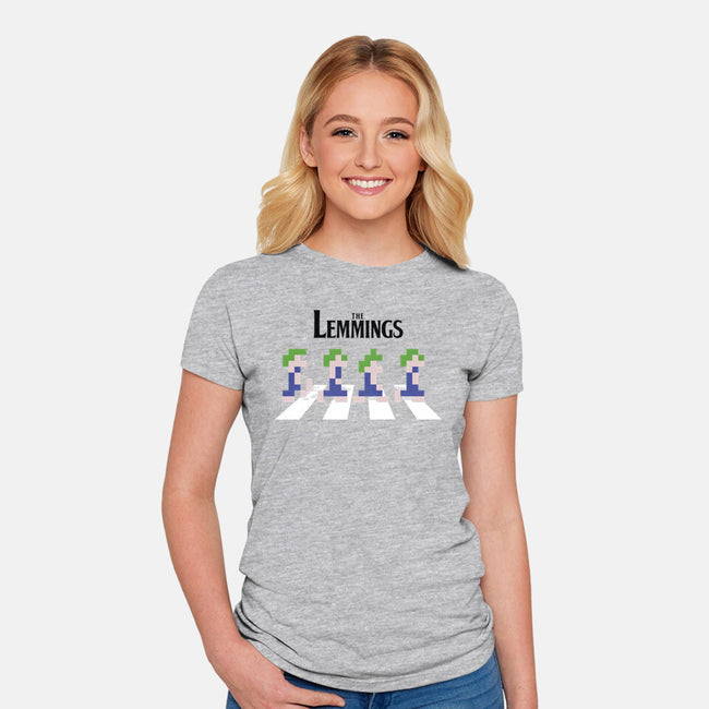 Lemmings Road-Womens-Fitted-Tee-Olipop