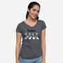 Lemmings Road-Womens-V-Neck-Tee-Olipop