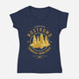 Nostromo Starfreighter-Womens-V-Neck-Tee-Olipop