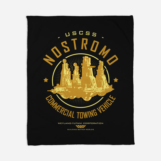 Nostromo Starfreighter-None-Fleece-Blanket-Olipop