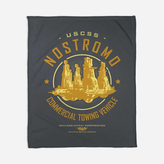 Nostromo Starfreighter-None-Fleece-Blanket-Olipop