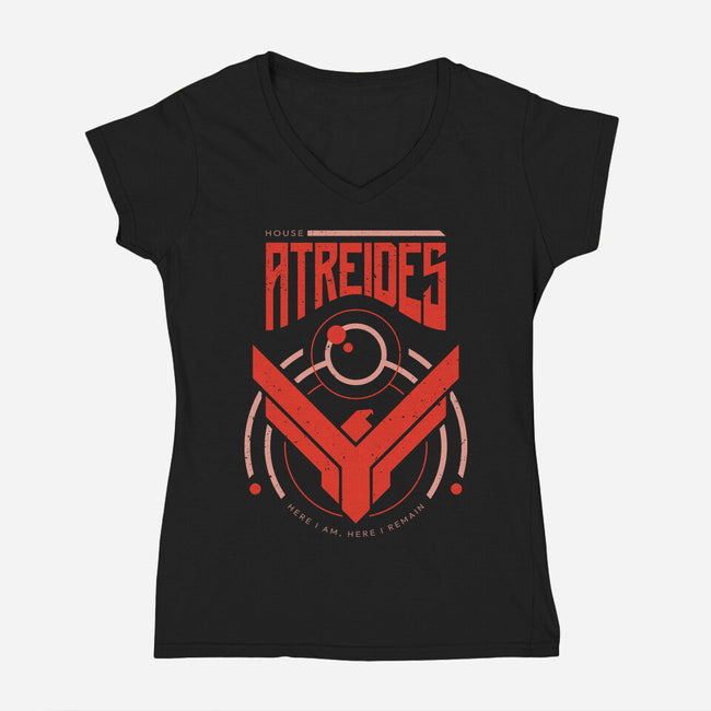 House Atreides Dune-Womens-V-Neck-Tee-Mushita