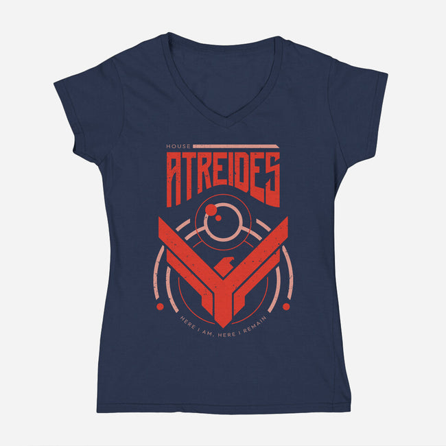 House Atreides Dune-Womens-V-Neck-Tee-Mushita