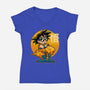 Cloud Anime Hero-Womens-V-Neck-Tee-Studio Mootant