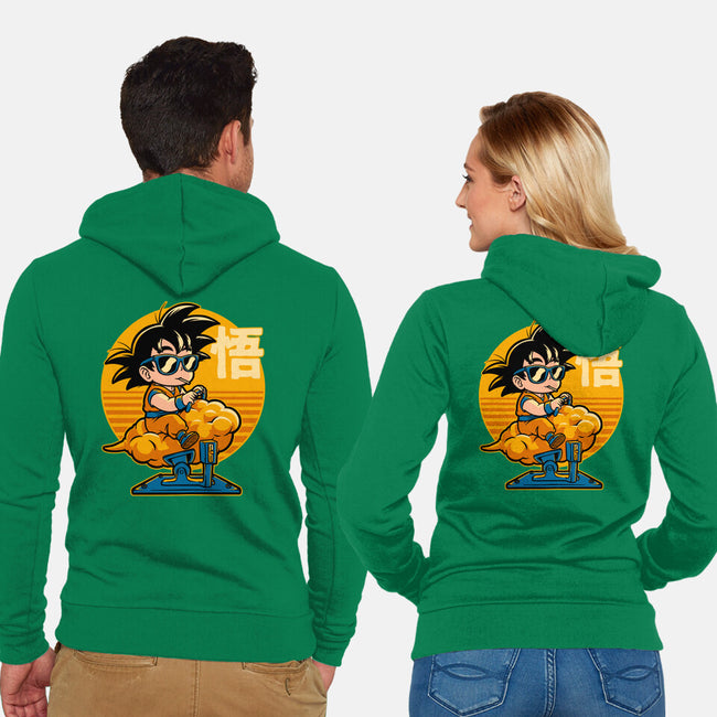 Cloud Anime Hero-Unisex-Zip-Up-Sweatshirt-Studio Mootant