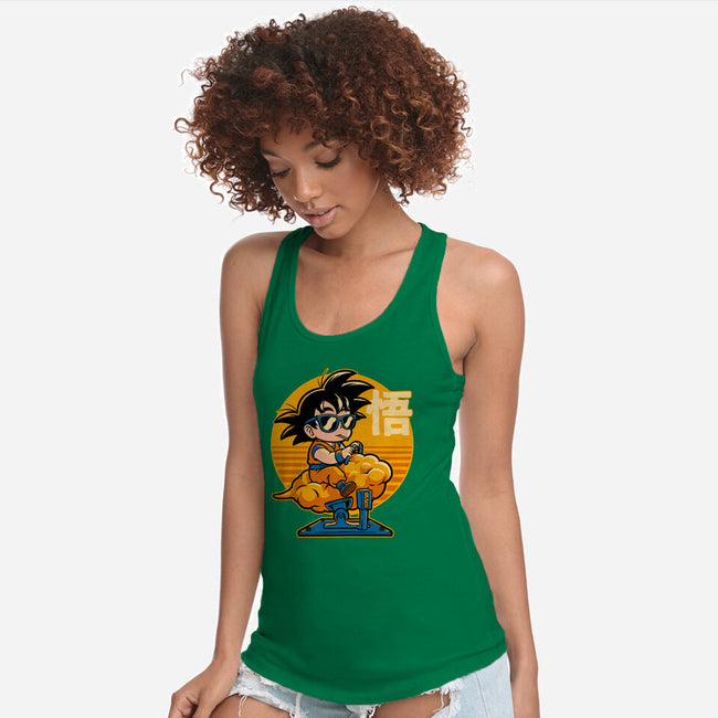 Cloud Anime Hero-Womens-Racerback-Tank-Studio Mootant