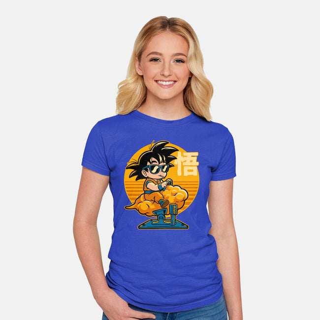 Cloud Anime Hero-Womens-Fitted-Tee-Studio Mootant