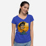 Cloud Anime Hero-Womens-V-Neck-Tee-Studio Mootant