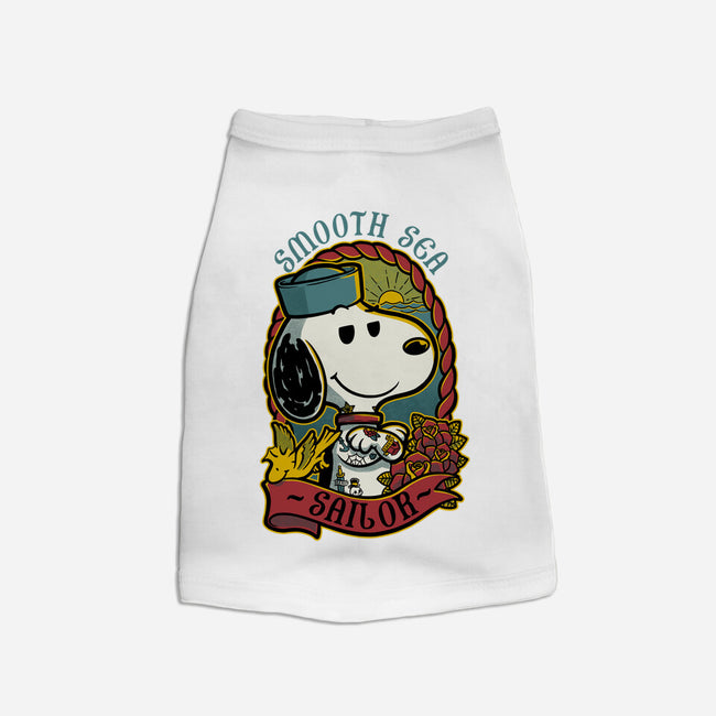 Beagle Sailor Tattoo-Dog-Basic-Pet Tank-Studio Mootant