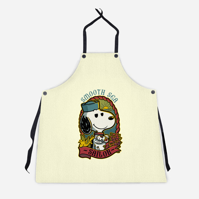 Beagle Sailor Tattoo-Unisex-Kitchen-Apron-Studio Mootant