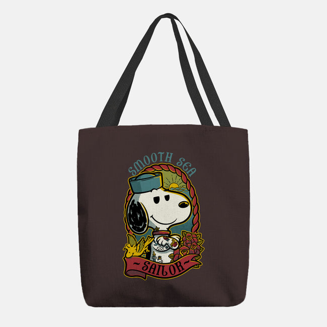 Beagle Sailor Tattoo-None-Basic Tote-Bag-Studio Mootant