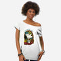 Beagle Sailor Tattoo-Womens-Off Shoulder-Tee-Studio Mootant