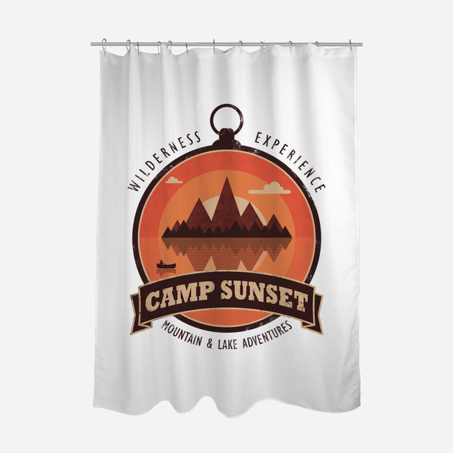 Camp Sunset-None-Polyester-Shower Curtain-sachpica