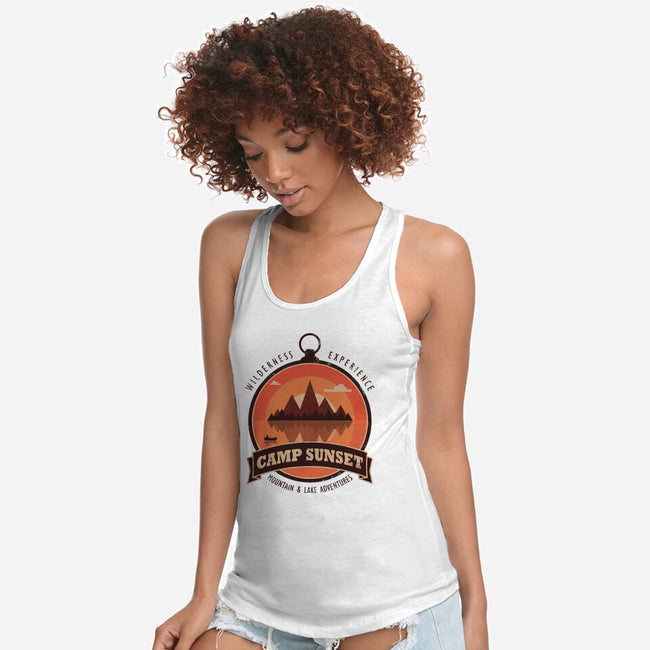 Camp Sunset-Womens-Racerback-Tank-sachpica