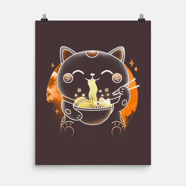 Soul Of The Ramen Cat-None-Matte-Poster-Donnie