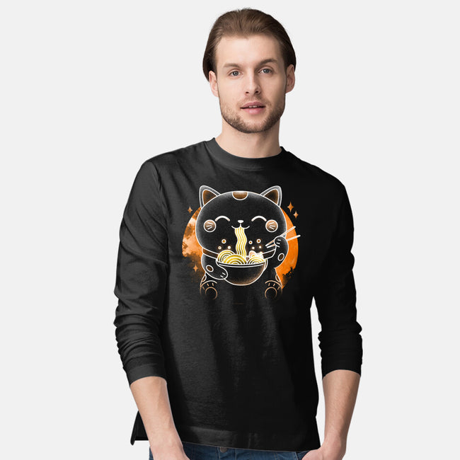 Soul Of The Ramen Cat-Mens-Long Sleeved-Tee-Donnie