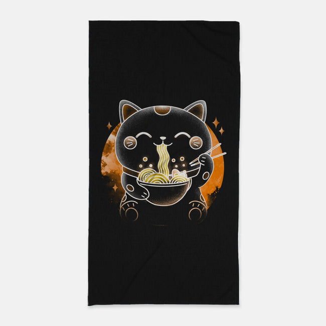 Soul Of The Ramen Cat-None-Beach-Towel-Donnie