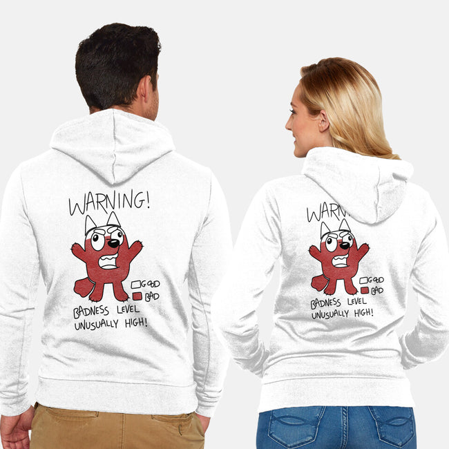 Muffin’s Badness Level-Unisex-Zip-Up-Sweatshirt-Alexhefe