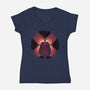 Iron Magnus-Womens-V-Neck-Tee-rmatix