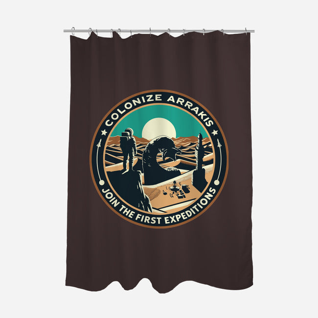 Colonize Arrakis-None-Polyester-Shower Curtain-Dylon_G