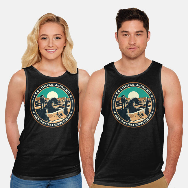 Colonize Arrakis-Unisex-Basic-Tank-Dylon_G