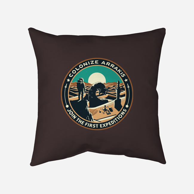 Colonize Arrakis-None-Removable Cover-Throw Pillow-Dylon_G