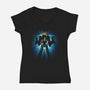 Badass Power Loader-Womens-V-Neck-Tee-Tronyx79