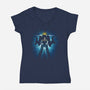 Badass Power Loader-Womens-V-Neck-Tee-Tronyx79