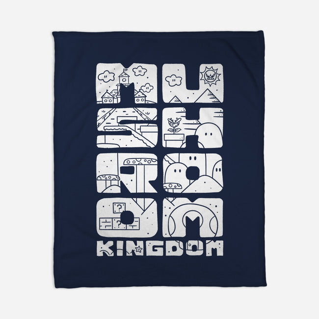 A Mushroom Kingdom-None-Fleece-Blanket-Aarons Art Room