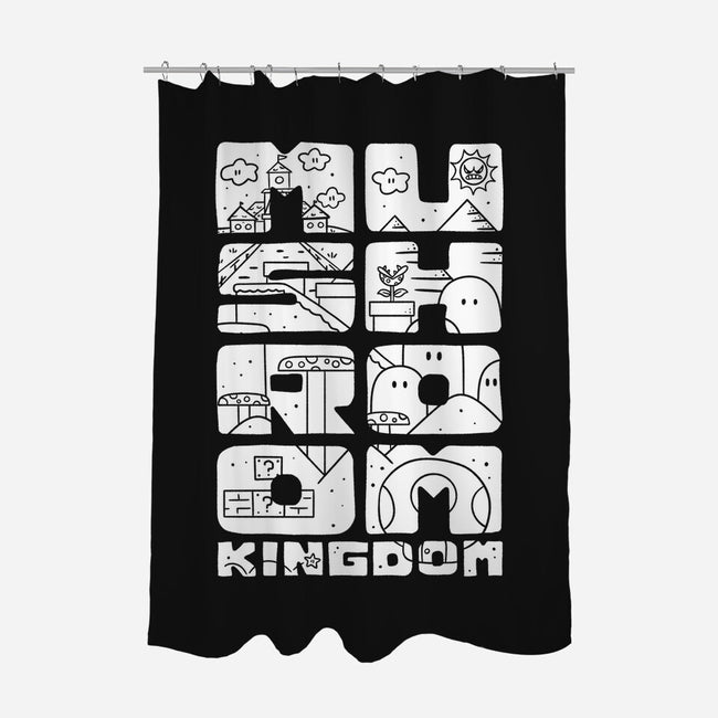 A Mushroom Kingdom-None-Polyester-Shower Curtain-Aarons Art Room