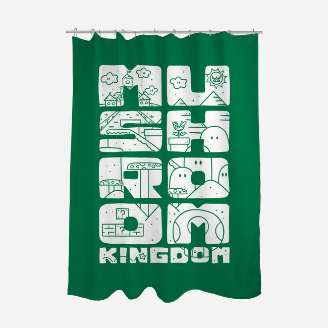 A Mushroom Kingdom-None-Polyester-Shower Curtain-Aarons Art Room