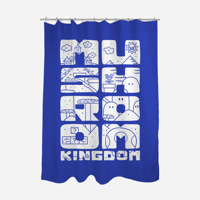 A Mushroom Kingdom-None-Polyester-Shower Curtain-Aarons Art Room