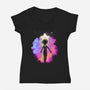 Soul Of The Princess-Womens-V-Neck-Tee-Donnie