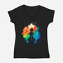 Soul Of The Star-Womens-V-Neck-Tee-Donnie