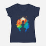 Soul Of The Star-Womens-V-Neck-Tee-Donnie