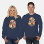 Noodle Fight-Unisex-Crew Neck-Sweatshirt-momma_gorilla