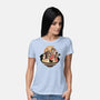 Noodle Fight-Womens-Basic-Tee-momma_gorilla