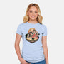 Noodle Fight-Womens-Fitted-Tee-momma_gorilla