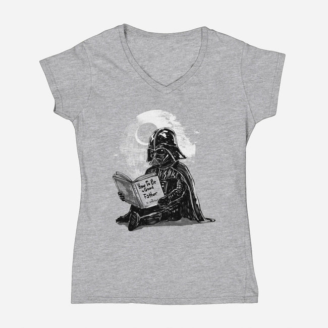 The Good Father-Womens-V-Neck-Tee-kharmazero