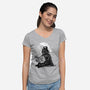 The Good Father-Womens-V-Neck-Tee-kharmazero