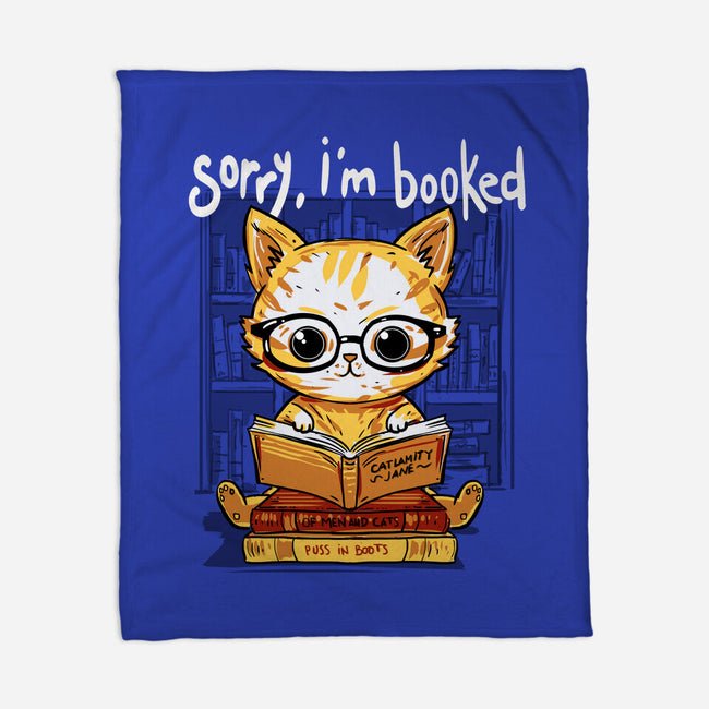 Sorry I Am Booked-None-Fleece-Blanket-kharmazero