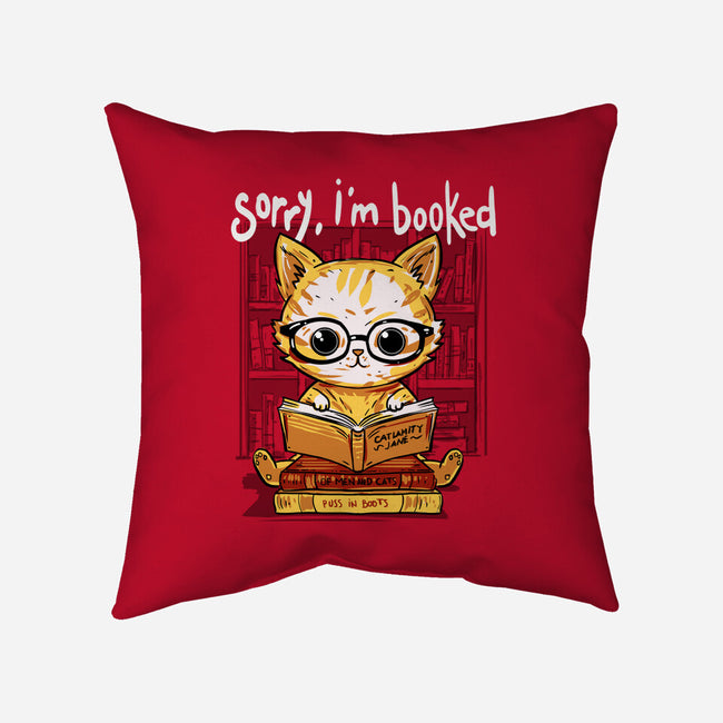 Sorry I Am Booked-None-Removable Cover-Throw Pillow-kharmazero