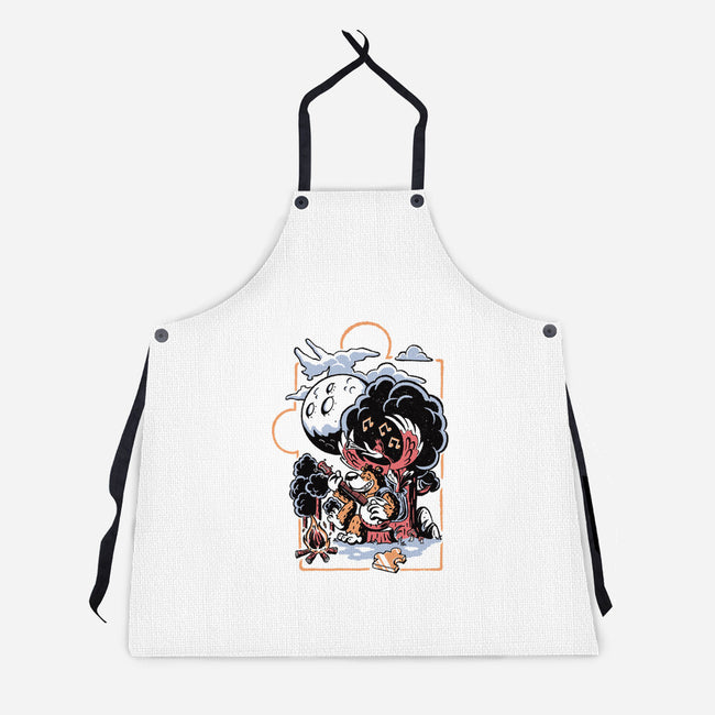 Moonlight Duet-Unisex-Kitchen-Apron-Henrique Torres